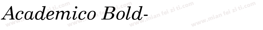 Academico Bold字体转换
